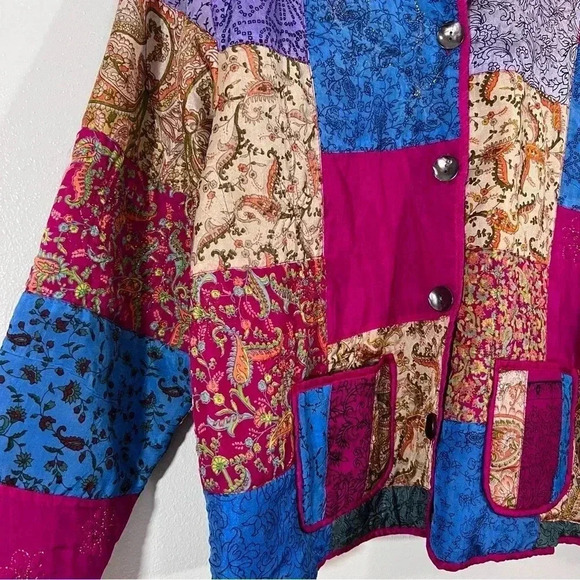 Tantrums Collection 100% Silk Jacket - Picture 5 of 5